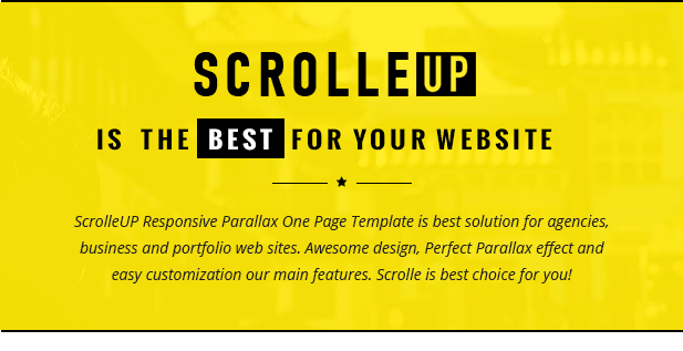 ScrolleUP - Creative One Page WordPress Template - 1