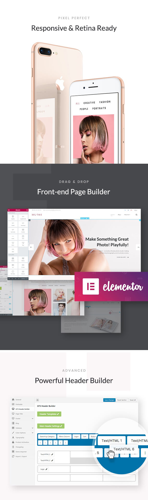 Moone - Fotografie Portfolio WordPress Layout - 5