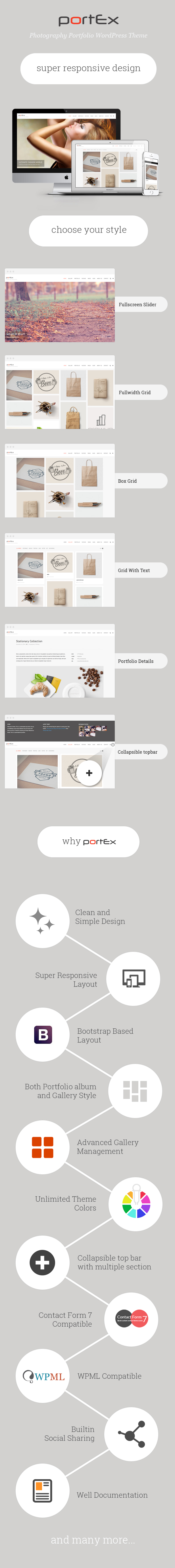 Portex - Fotografie Portfolio WordPress Vorlage - 1