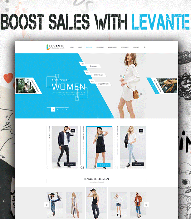 LEVANTE - Sauberes WooCommerce-WordPress-Layout - 4