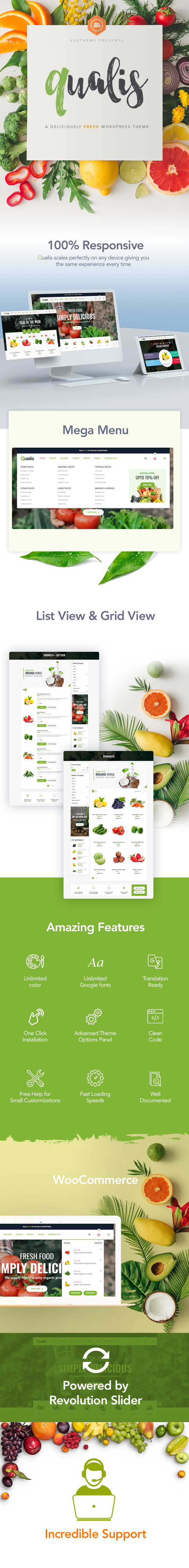 Qualis - Responsives eCommerce-WordPress-Layout für Bio-Lebensmittel - 1