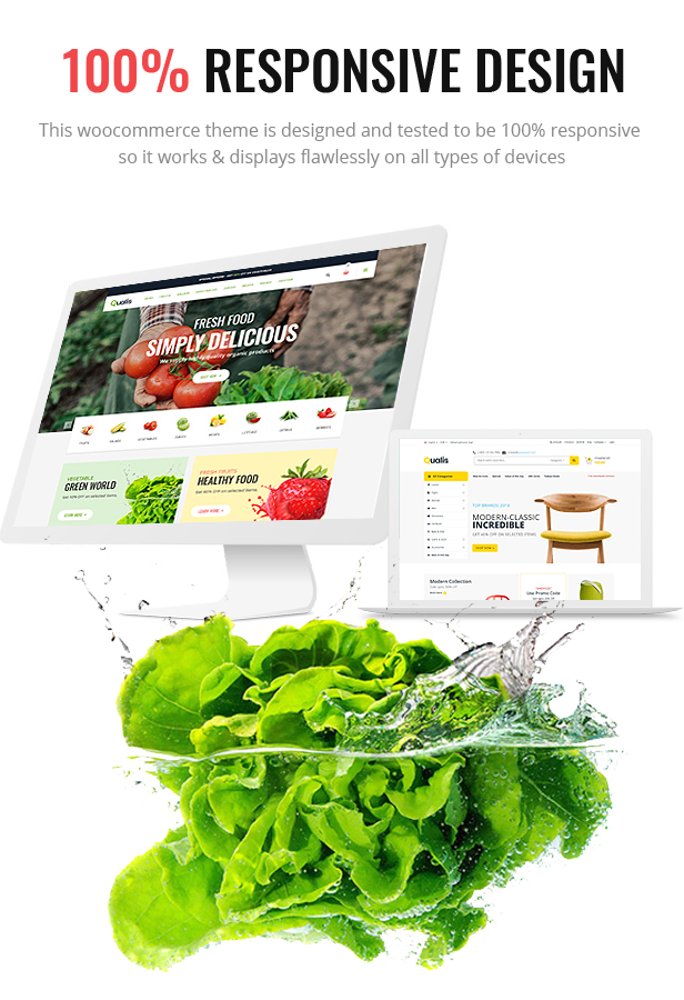 Qualis - Responsives eCommerce-WordPress-Layout für Bio-Lebensmittel - 2