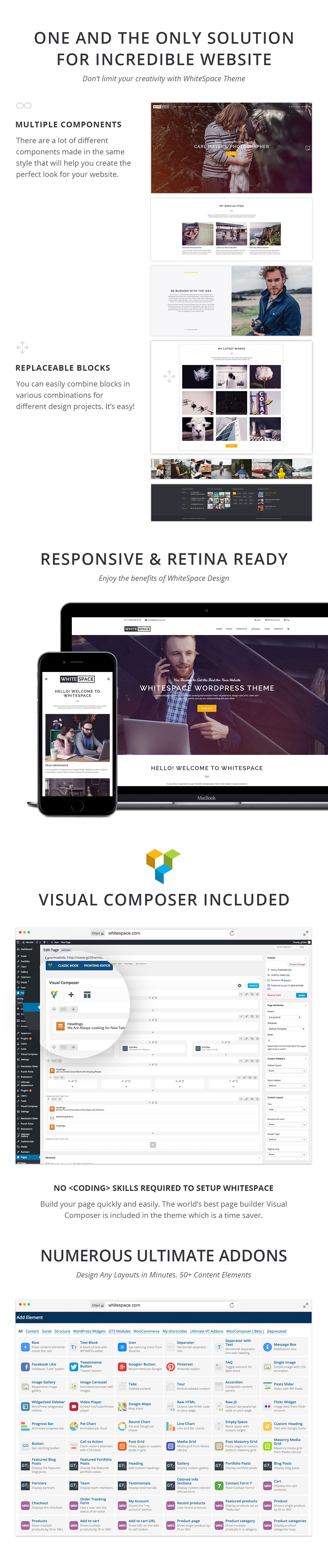 WordPress-Template für das Portfolio - WhiteSpace - 2