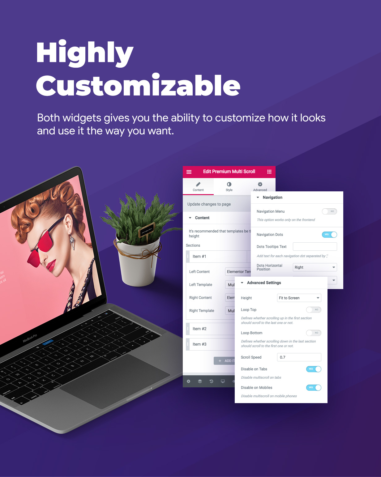 Premium Multi-Scroll & Vertical Scroll Widgets für Elementor - 3