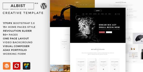 ALBIST - Kreatives Mehrzweck-WordPress-Theme