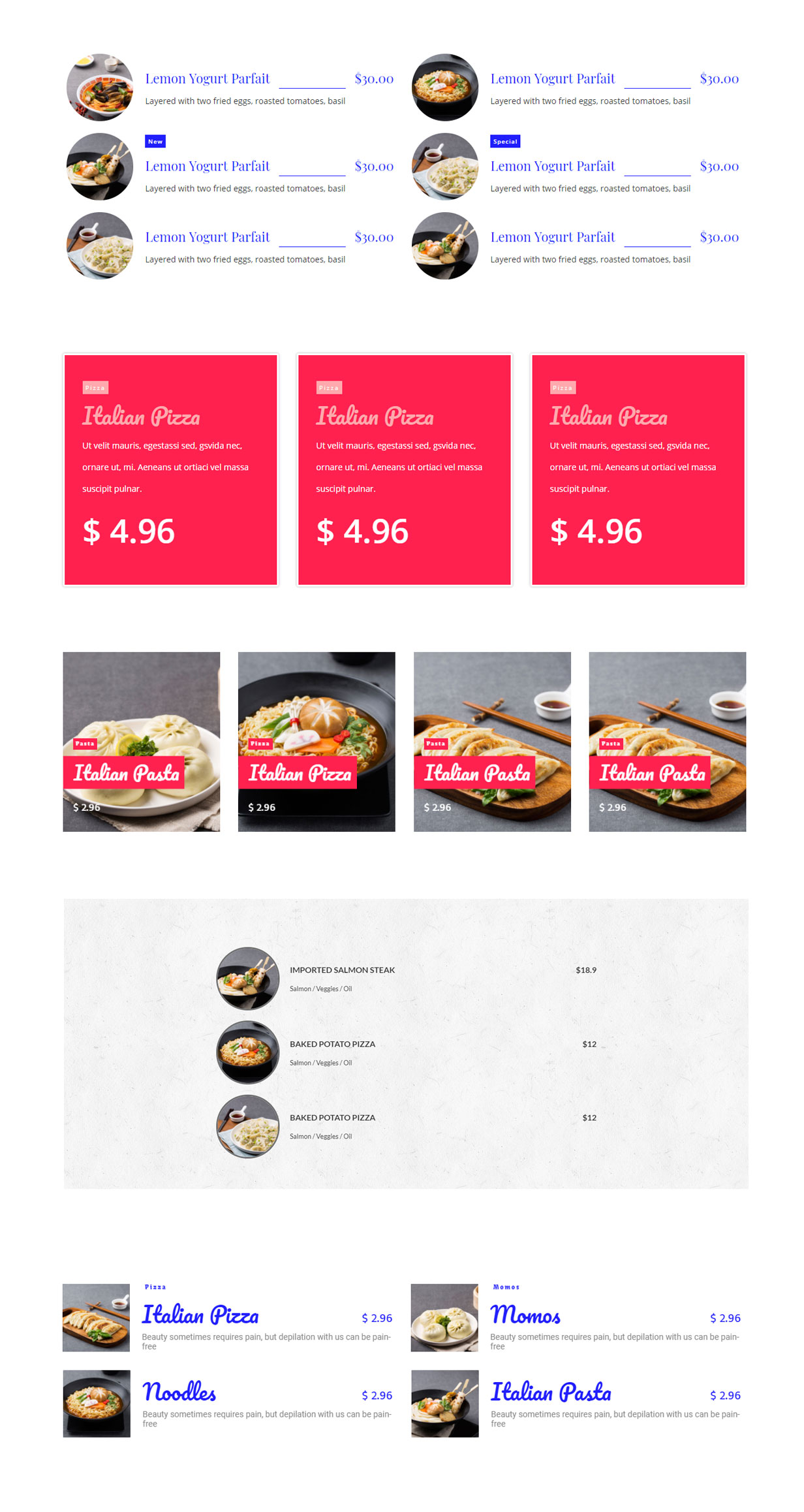 Ultimate Food Menu Addon für WPBakery Page Builder (ehemals Visual Composer) - 3