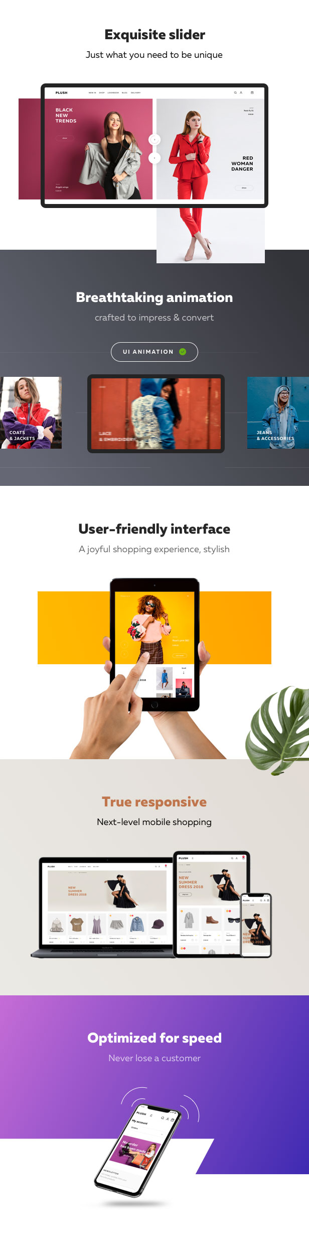Plüsch - Boutique Damenmode WooCommerce Vorlage - 3