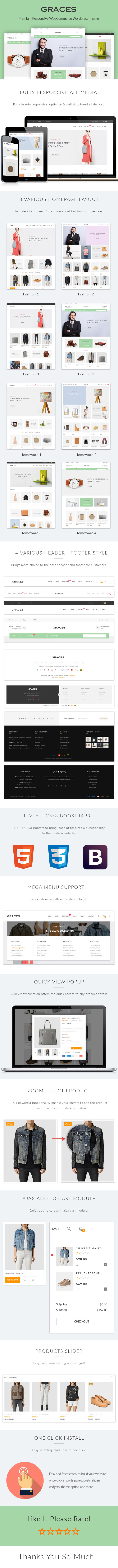 Grazien - Mode / Haushaltswaren WooCommerce WordPress Layout - 5