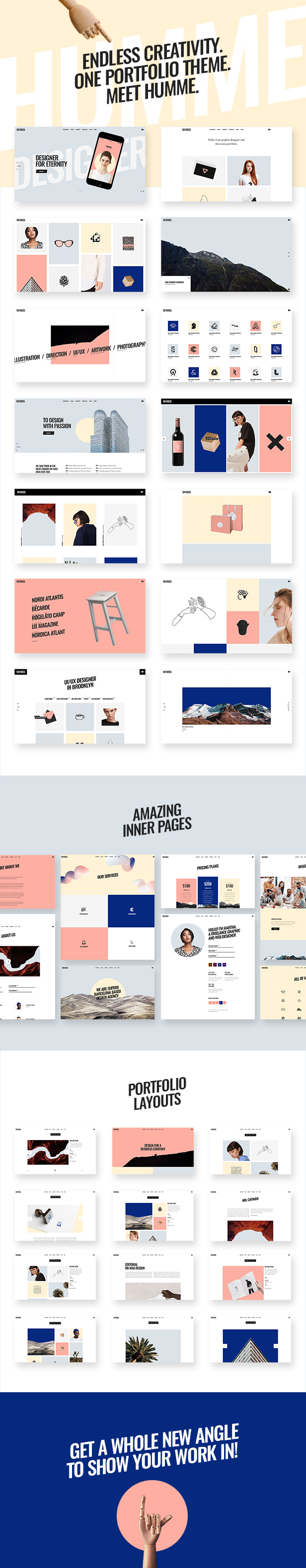 Humme - Design Portfolio Layout - 1