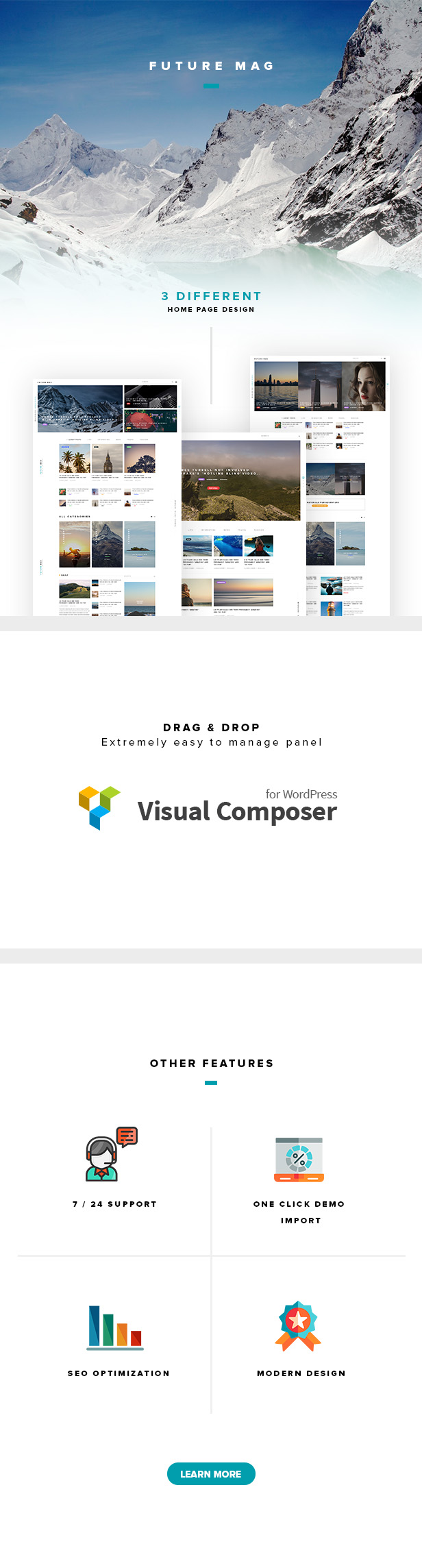 Future Magazine WordPress Template - 1