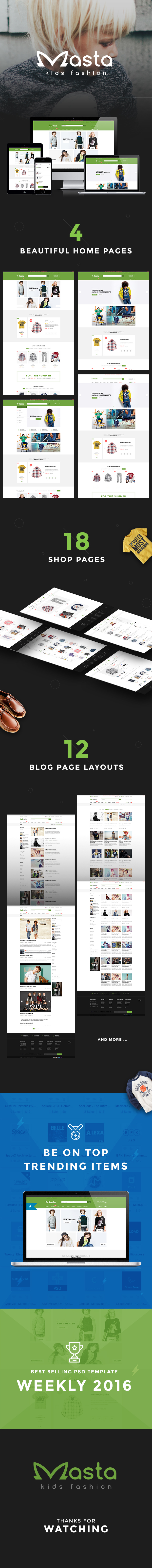 Masta - Baby Shop WooCommerce WordPress Vorlage - 1