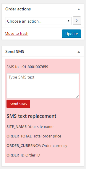 Twilio WooCommerce SMS-Benachrichtigung und internationale Rechnungsstellung per Telefon bestellen - 5