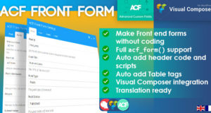 ACF-Frontformular mit Visual Composer-Integration