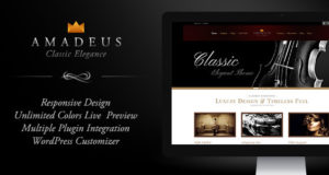 AMADEUS, klassisches & elegantes WP-Vorlage