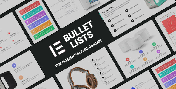 Wordpress Add-On Plugin Bullets Lists Addons for Elementor Page Builder