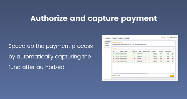 Sage Pay autorisieren und erfassen-Woo-Sage