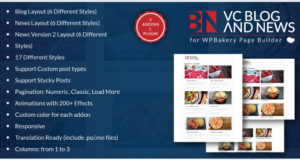 Blog- und News-Addons für WPBakery Page Builder für WordPress (ehemals Visual Composer)