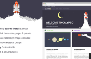 Calypso | Material Design WordPress Template