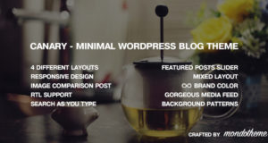 Canary – Minimales WordPress-Blogdesign