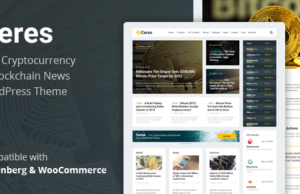 Ceres – Cryptocurrency & Blockchain Nachrichten WordPress Layout
