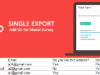 Einzelexport - Modal Survey Add-on
