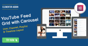 Elementor Page Builder – YouTube-Feed: Nutzer, Kanal und Wiedergabeliste