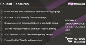 Erweiterte WooCommerce Inline-Produktbearbeitung