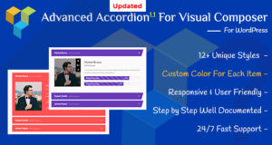 Erweitertes Akkordeon-Addon für Visual Composer Page Builder