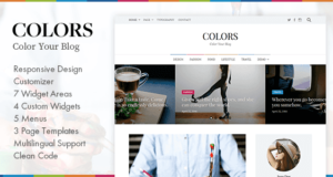 Farben – Einfaches Blog- und Magazin-WordPress-Vorlage