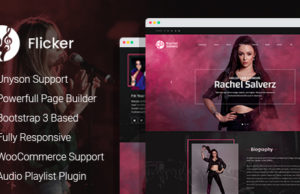 Flicker – Musiker WordPress Layout