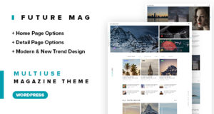 Future Magazine WordPress Template