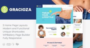 Gracioza | Weight Loss Company und gesundes Blog WordPress Vorlage