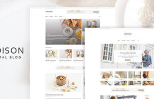Jadison – Sauberes und minimales WordPress-Blogdesign