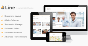 Line – Responsive WordPress-Layout für Unternehmen