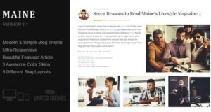 Maine – ein ansprechendes WordPress Blog Vorlage