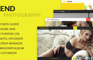 Mischung – Vollbild-Fotografie WordPress Vorlage