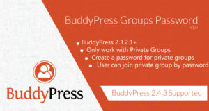 Passwort für Buddypress-Gruppen