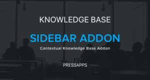 PressApps Knowledge Base Addon für kontextuelle Seitenleiste