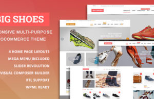 Responsives Mehrzweck-Woocommerce-Vorlage von Bigshoes