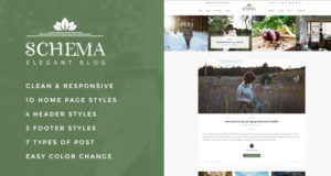 Schema Elegant Responsive WordPress Blog Template