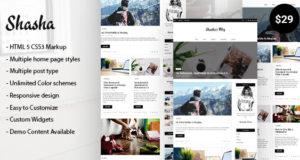 Shasha WordPress Blog Vorlage