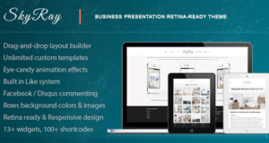 Skyray – Geschäftspräsentation Retina Vorlage