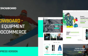 Snowboard – Skiausrüstung WooCommerce WordPress Template