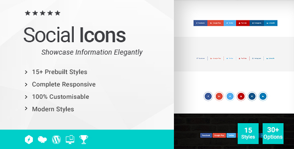 Social Icons Addon für WPBakery Page Builder (ehemals Visual Composer ...