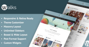 Spaziergänge – Responsive Masonry WordPress Blog Vorlage