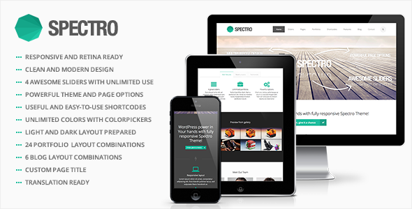Spectro - Responsive Mehrzweck-WordPress-Template