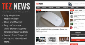 TezNews – Responsive Magazine & News Template