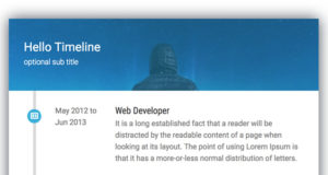 Timeline-Karte – Addon für WPBakery Page Builder (früher Visual Composer)
