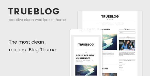 TrueBlog - Sauberes WordPress-Layout