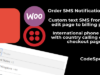 Twilio WooCommerce SMS-Benachrichtigung und International Billing Phone per Checkout bestellen
